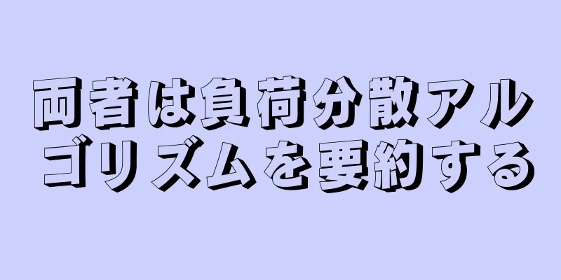 両者は負荷分散アルゴリズムを要約する