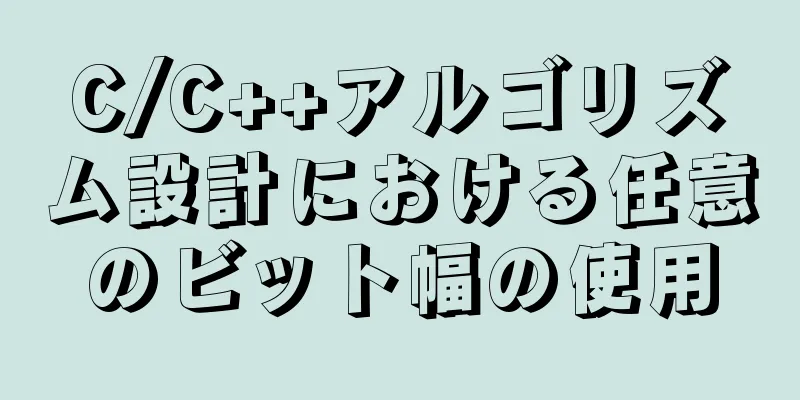 C/C++アルゴリズム設計における任意のビット幅の使用