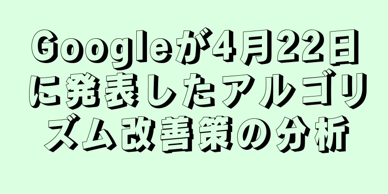 Googleが4月22日に発表したアルゴリズム改善策の分析