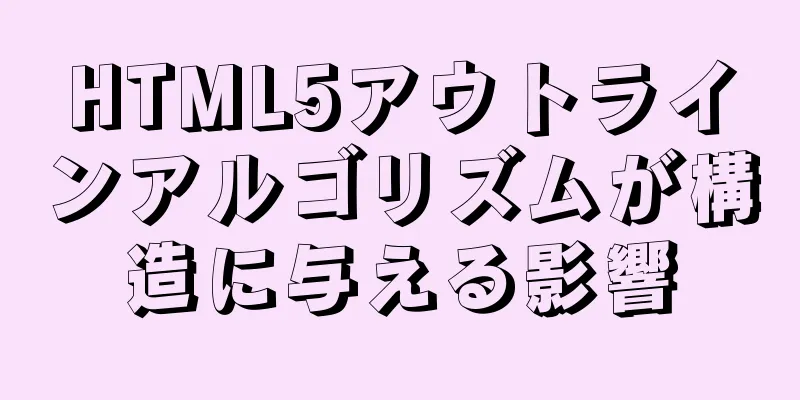 HTML5アウトラインアルゴリズムが構造に与える影響