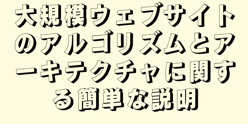 大規模ウェブサイトのアルゴリズムとアーキテクチャに関する簡単な説明