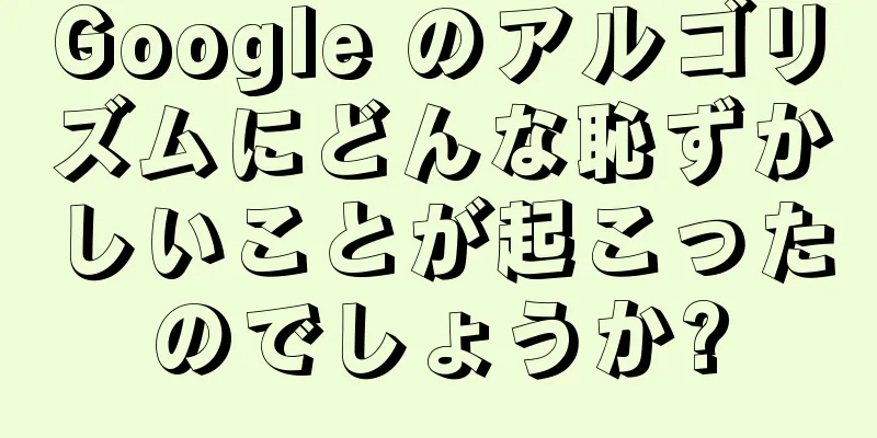 Google のアルゴリズムにどんな恥ずかしいことが起こったのでしょうか?