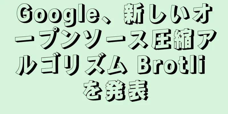 Google、新しいオープンソース圧縮アルゴリズム Brotli を発表
