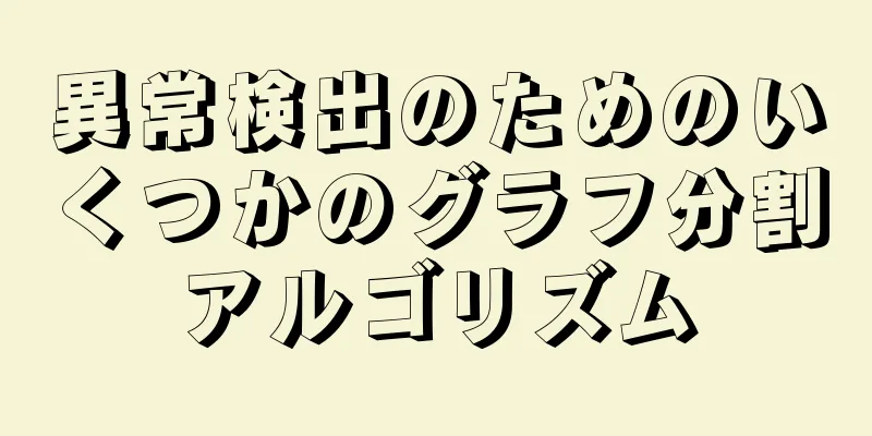 異常検出のためのいくつかのグラフ分割アルゴリズム