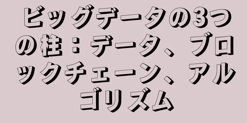 ビッグデータの3つの柱：データ、ブロックチェーン、アルゴリズム