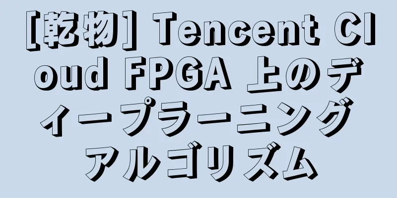 [乾物] Tencent Cloud FPGA 上のディープラーニング アルゴリズム