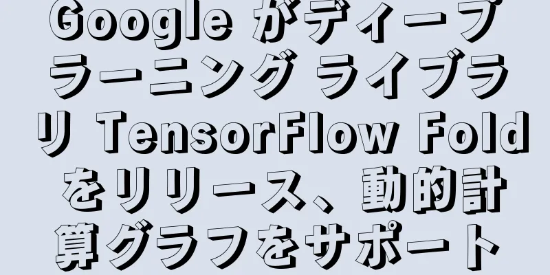 Google がディープラーニング ライブラリ TensorFlow Fold をリリース、動的計算グラフをサポート