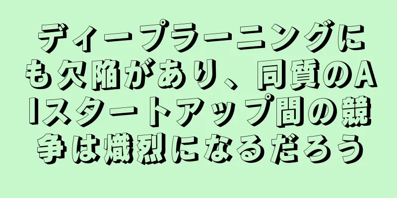 ディープラーニングにも欠陥があり、同質のAIスタートアップ間の競争は熾烈になるだろう
