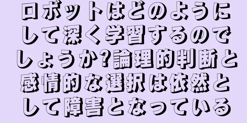 ロボットはどのようにして深く学習するのでしょうか?論理的判断と感情的な選択は依然として障害となっている