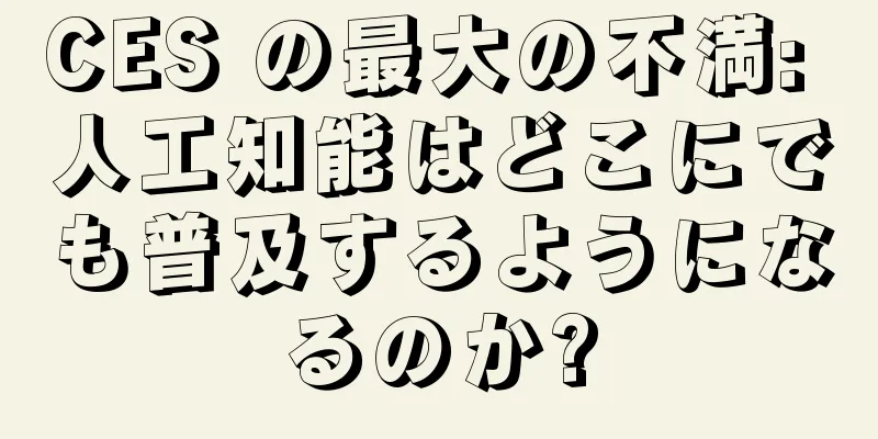 CES の最大の不満: 人工知能はどこにでも普及するようになるのか?