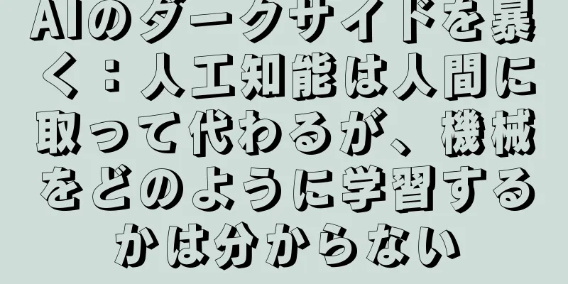 AIのダークサイドを暴く：人工知能は人間に取って代わるが、機械をどのように学習するかは分からない