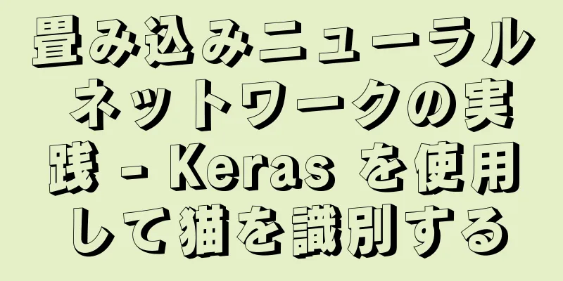畳み込みニューラル ネットワークの実践 - Keras を使用して猫を識別する