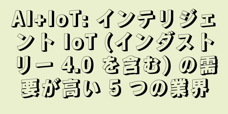 AI+IoT: インテリジェント IoT (インダストリー 4.0 を含む) の需要が高い 5 つの業界