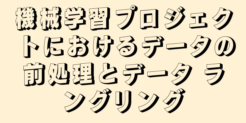 機械学習プロジェクトにおけるデータの前処理とデータ ラングリング