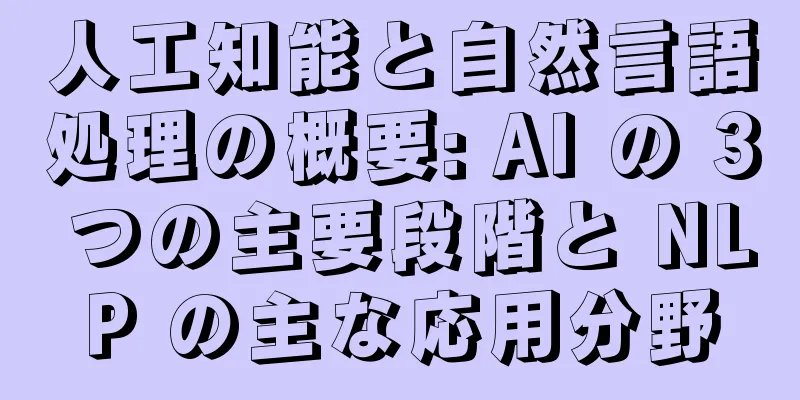 人工知能と自然言語処理の概要: AI の 3 つの主要段階と NLP の主な応用分野