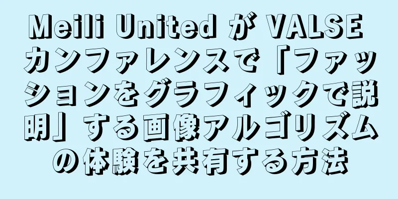 Meili United が VALSE カンファレンスで「ファッションをグラフィックで説明」する画像アルゴリズムの体験を共有する方法
