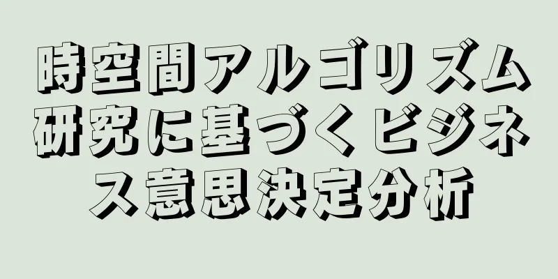 時空間アルゴリズム研究に基づくビジネス意思決定分析