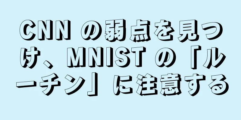 CNN の弱点を見つけ、MNIST の「ルーチン」に注意する