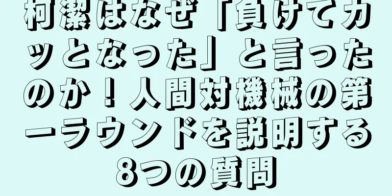 柯潔はなぜ「負けてカッとなった」と言ったのか！人間対機械の第一ラウンドを説明する8つの質問