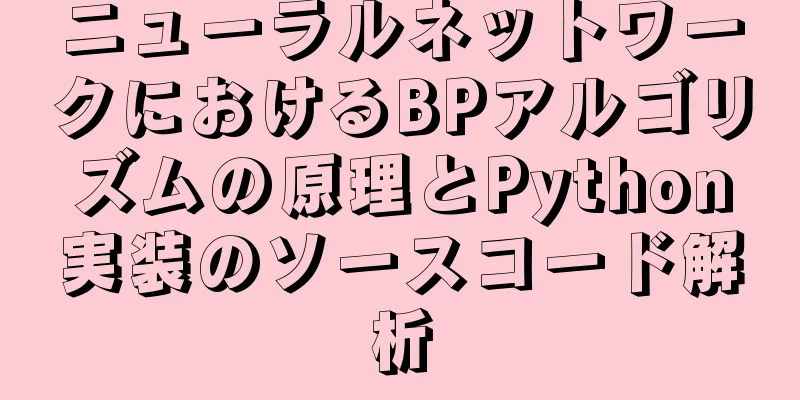 ニューラルネットワークにおけるBPアルゴリズムの原理とPython実装のソースコード解析