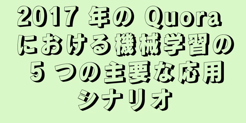 2017 年の Quora における機械学習の 5 つの主要な応用シナリオ
