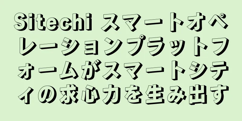 Sitechi スマートオペレーションプラットフォームがスマートシティの求心力を生み出す