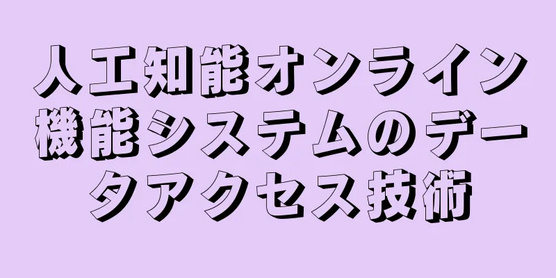 人工知能オンライン機能システムのデータアクセス技術