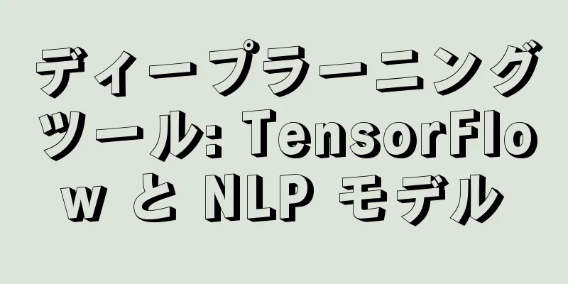 ディープラーニングツール: TensorFlow と NLP モデル