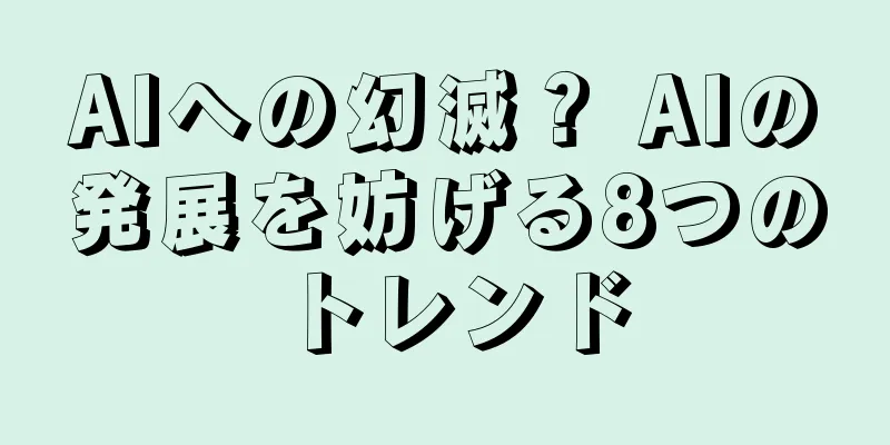 AIへの幻滅？ AIの発展を妨げる8つのトレンド