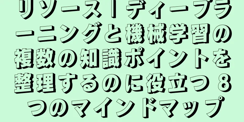 リソース | ディープラーニングと機械学習の複数の知識ポイントを整理するのに役立つ 8 つのマインドマップ