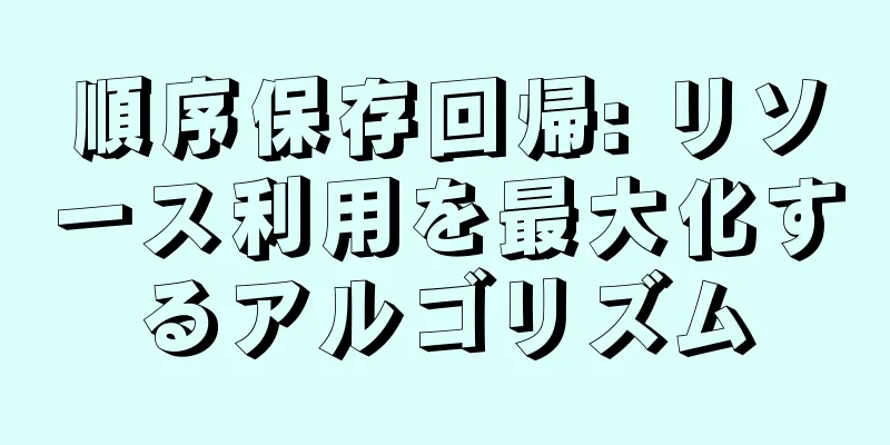 順序保存回帰: リソース利用を最大化するアルゴリズム