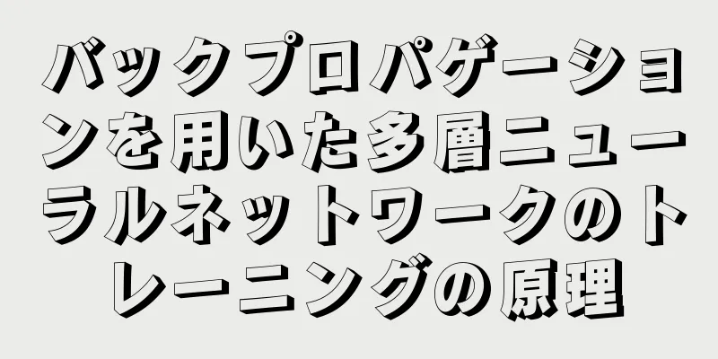バックプロパゲーションを用いた多層ニューラルネットワークのトレーニングの原理