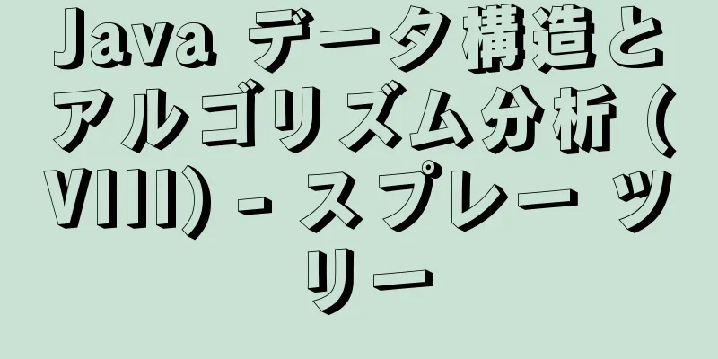Java データ構造とアルゴリズム分析 (VIII) - スプレー ツリー