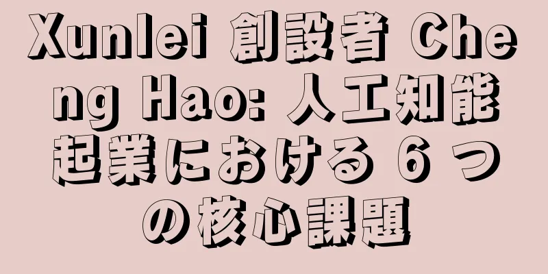 Xunlei 創設者 Cheng Hao: 人工知能起業における 6 つの核心課題