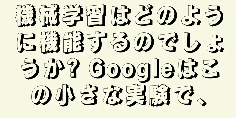 機械学習はどのように機能するのでしょうか? Googleはこの小さな実験で、