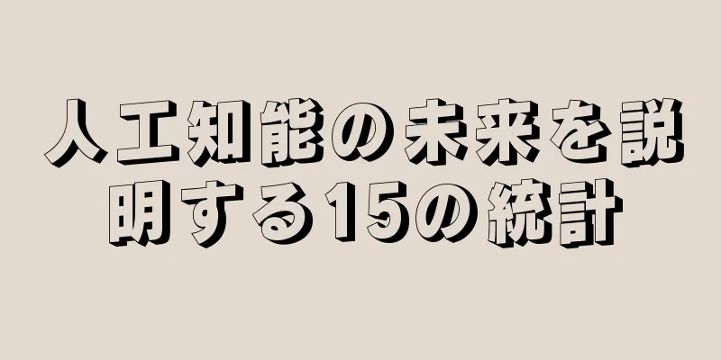人工知能の未来を説明する15の統計