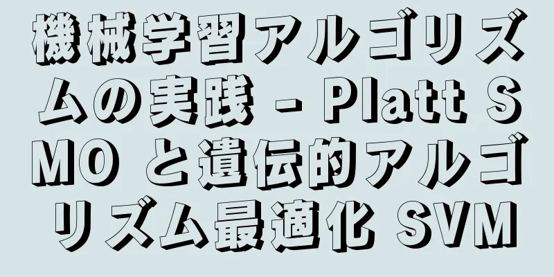 機械学習アルゴリズムの実践 - Platt SMO と遺伝的アルゴリズム最適化 SVM
