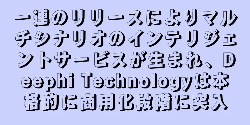 一連のリリースによりマルチシナリオのインテリジェントサービスが生まれ、Deephi Technologyは本格的に商用化段階に突入