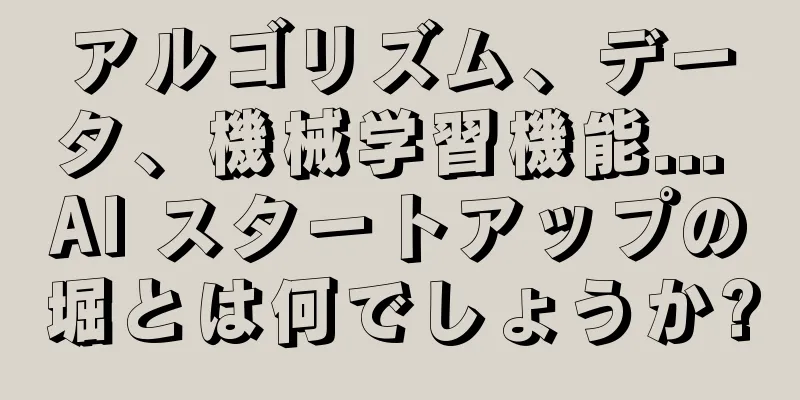 アルゴリズム、データ、機械学習機能... AI スタートアップの堀とは何でしょうか?
