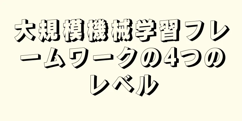 大規模機械学習フレームワークの4つのレベル