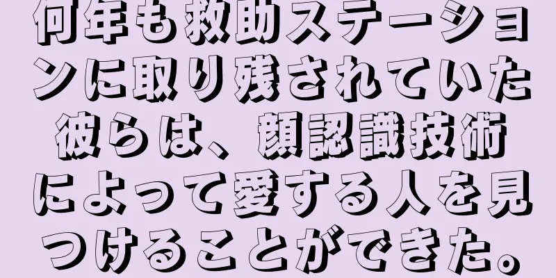 何年も救助ステーションに取り残されていた彼らは、顔認識技術によって愛する人を見つけることができた。