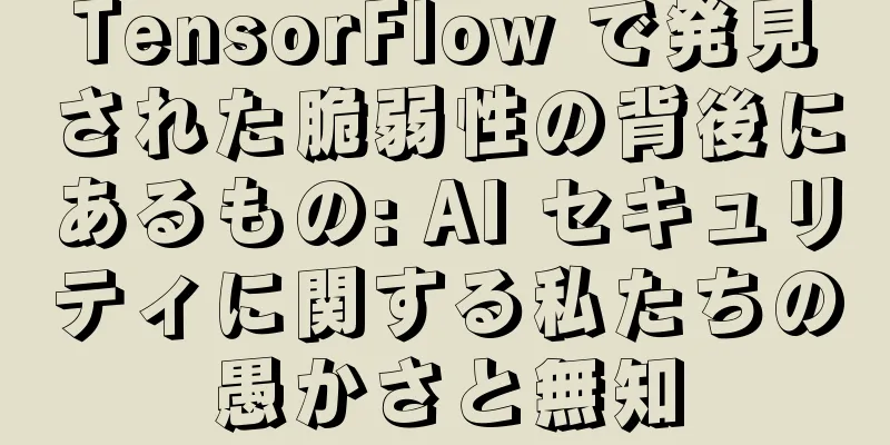 TensorFlow で発見された脆弱性の背後にあるもの: AI セキュリティに関する私たちの愚かさと無知