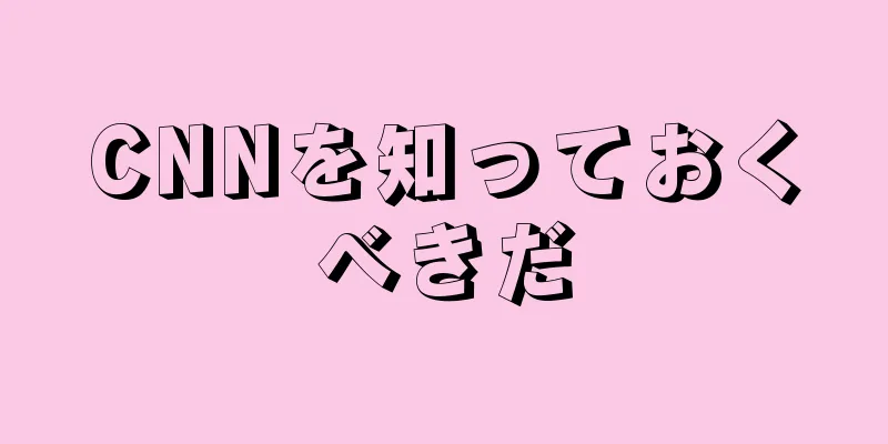 CNNを知っておくべきだ