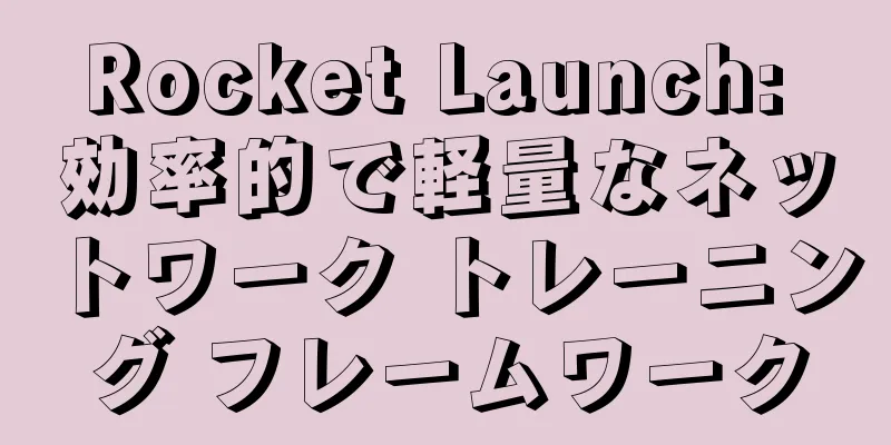 Rocket Launch: 効率的で軽量なネットワーク トレーニング フレームワーク