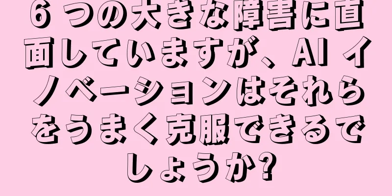 6 つの大きな障害に直面していますが、AI イノベーションはそれらをうまく克服できるでしょうか?