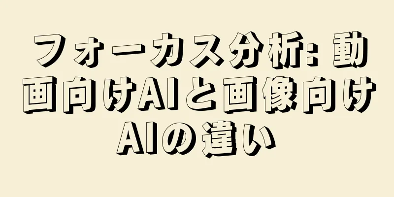 フォーカス分析: 動画向けAIと画像向けAIの違い