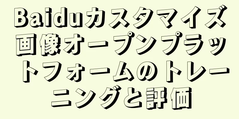 Baiduカスタマイズ画像オープンプラットフォームのトレーニングと評価