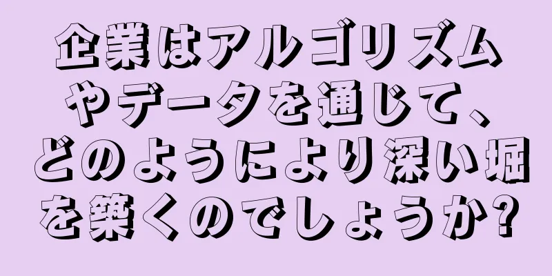 企業はアルゴリズムやデータを通じて、どのようにより深い堀を築くのでしょうか?