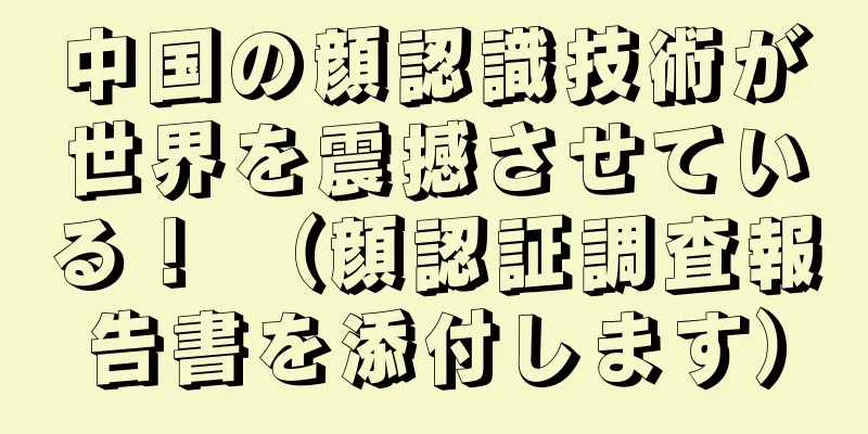 中国の顔認識技術が世界を震撼させている！ （顔認証調査報告書を添付します）