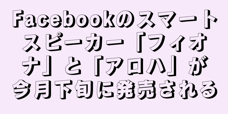 Facebookのスマートスピーカー「フィオナ」と「アロハ」が今月下旬に発売される